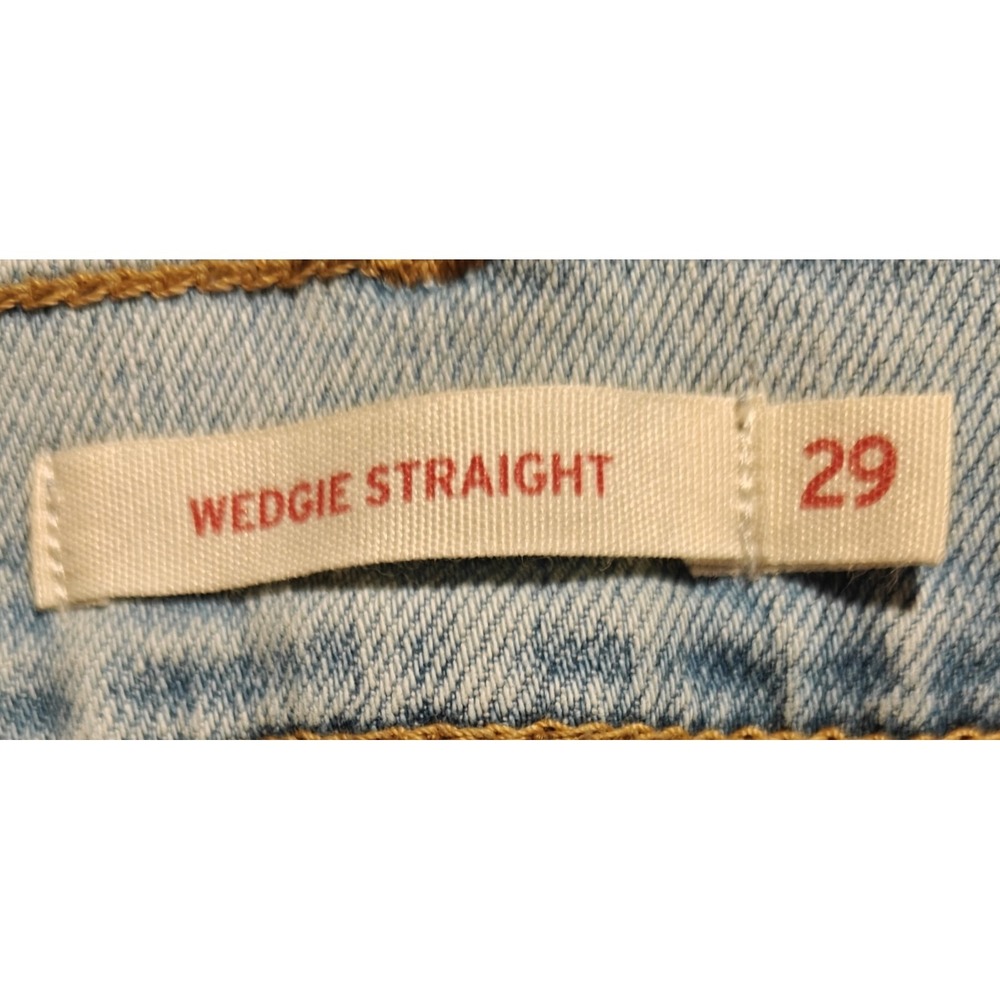 Levis Wedgie Straight Jeans Womens Sz 29  High Rise  Classic Jeans - Picture 4 of 8